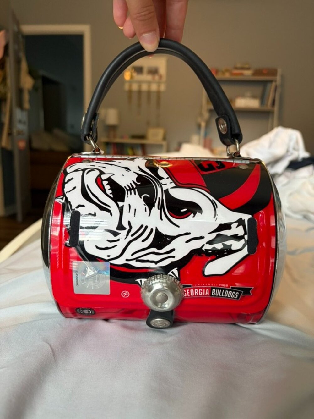 Little Earth University of Georgia Bulldogs mini barrel bag